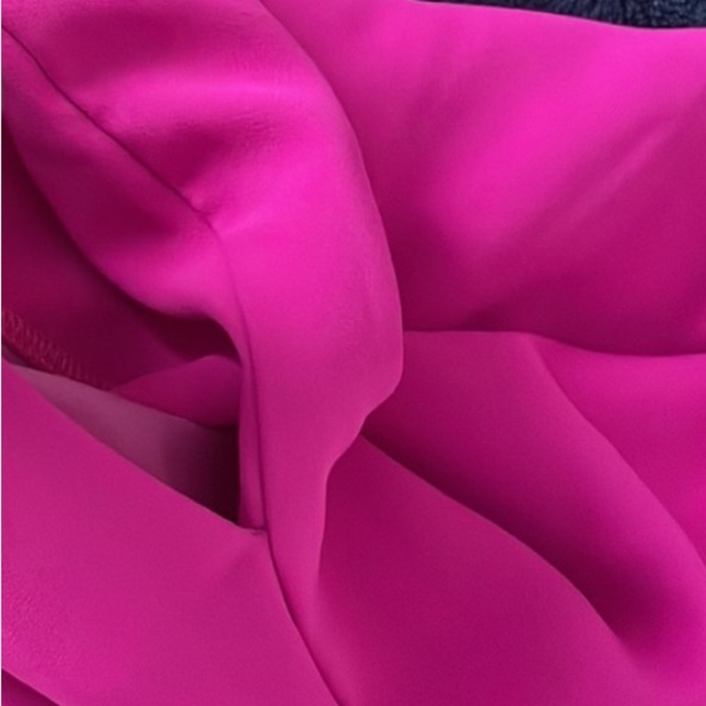 Adam Lippes Hot Pink Long-Sleeve Wide-Leg Jumpsuit - Picture 16 of 16